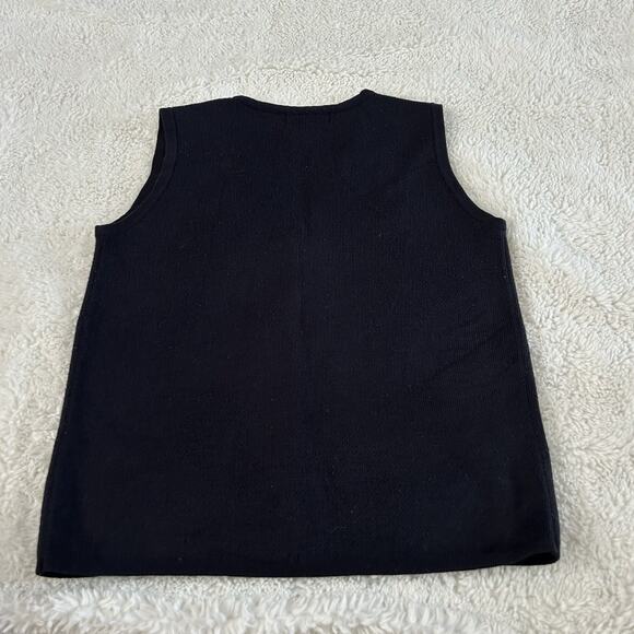 VTG Christmas Vest Women’s Sz Small Snowman Holiday 90s Mom Retro Croft & Barrow - Picture 2 of 5